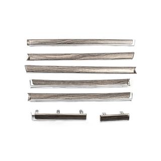 Wood door inserts (dark wood) Toyota Land Cruiser 200 2007-2021 photo 1