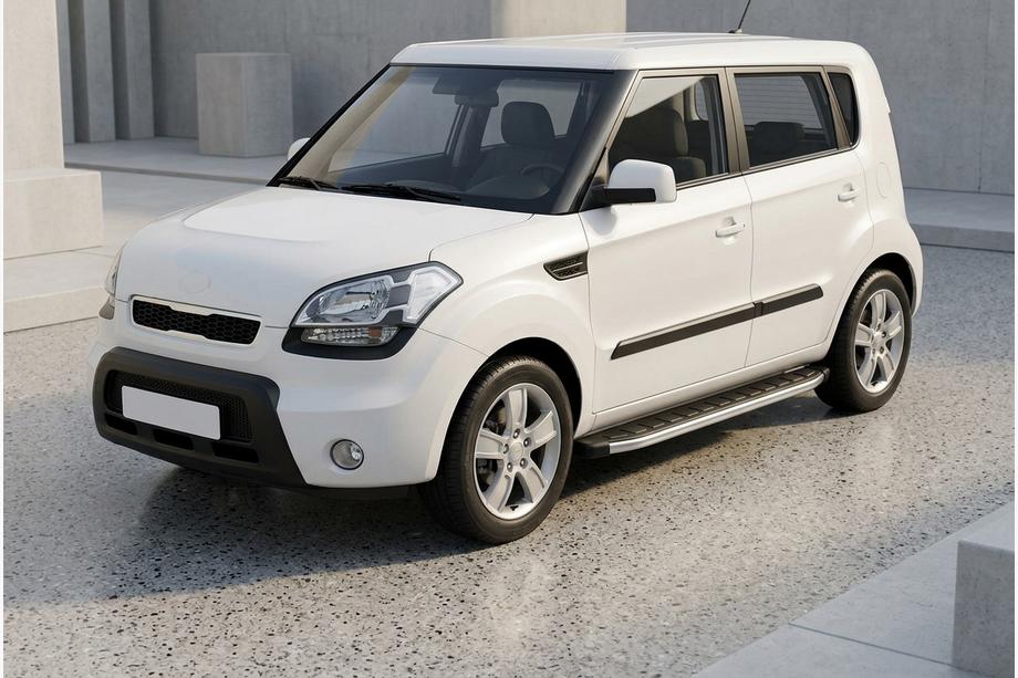Kia Soul I 2008-2013 Side Steps Fullmond (2 pcs, aluminum) Image