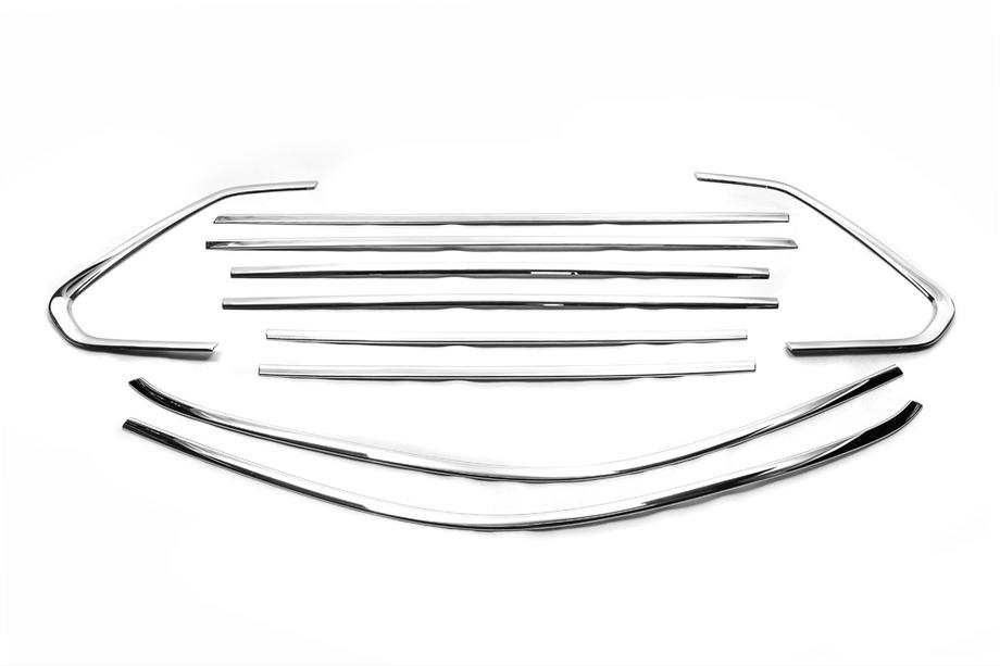 Volkswagen Tiguan 2016-2023 Full Window Trim Stainless Steel (10 pcs) Image