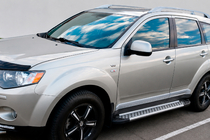 Mitsubishi Outlander 2006-2012 Side Steps Allmond Grey (2 pcs, Aluminum) photo 1