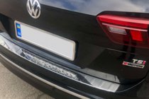 Volkswagen Tiguan 2016-2023 Rear bumper protector stainless steel (Carmos) photo 5