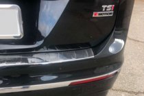 Volkswagen Tiguan 2016-2023 Rear bumper protector stainless steel (Carmos) photo 6