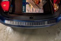 Volkswagen Tiguan 2016-2023 Rear bumper protector stainless steel (Carmos) photo 7