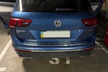 Volkswagen Tiguan 2016-2023 Rear bumper protector stainless steel (Carmos) photo 9