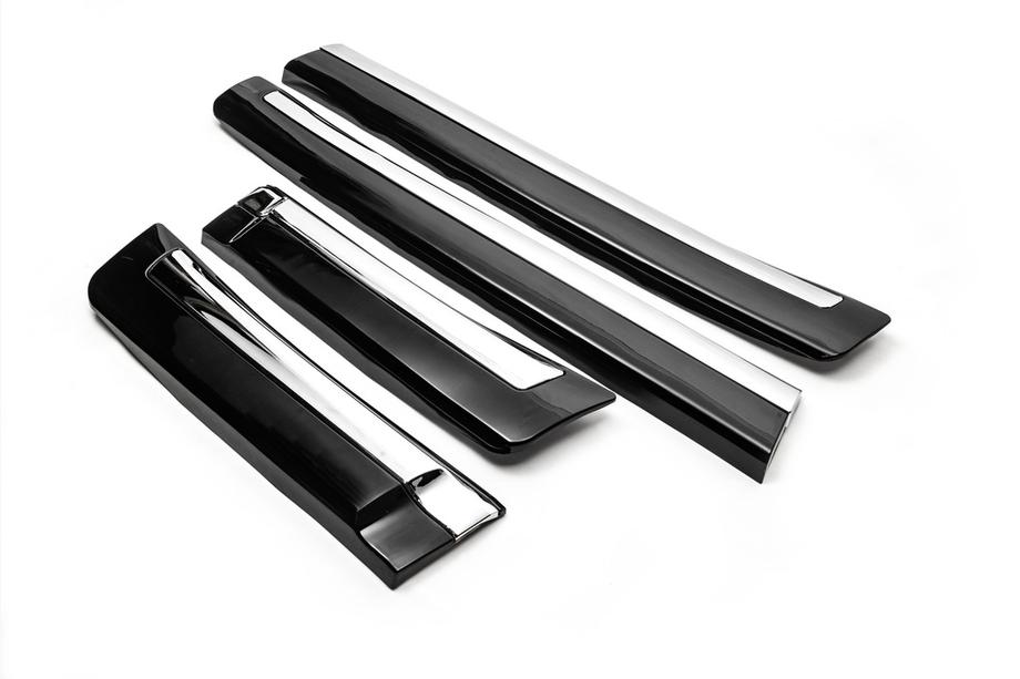Toyota Land Cruiser 200 2007-2021 Set of Door Moldings (2008-2016) Black Photo 8