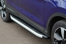 Nissan Qashqai 2007-2010 Side Steps Fullmond (2 pcs, aluminum) photo 2