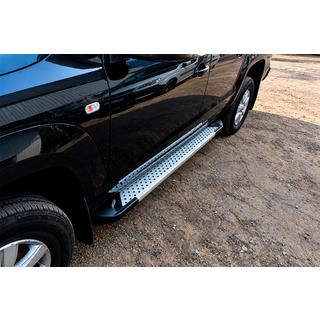 Side Steps Allmond Grey (2 pcs, Aluminum) Volkswagen Amarok 2010-2022 photo 1