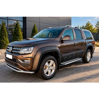 Side Steps Allmond Grey (2 pcs, Aluminum) Volkswagen Amarok 2010-2022 photo 2