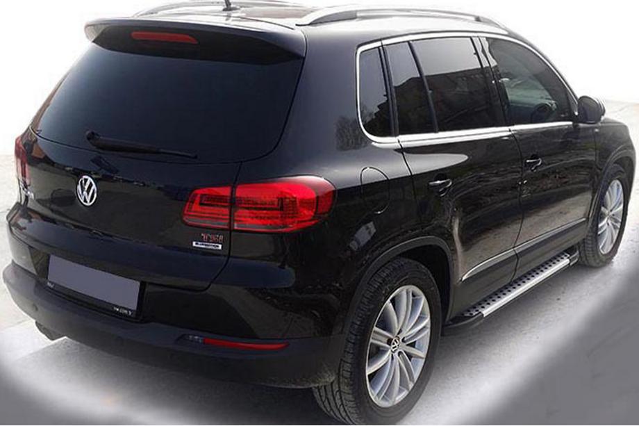 Volkswagen Tiguan 2007-2016 Side Steps Allmond Grey (2 pcs, Aluminum) Image