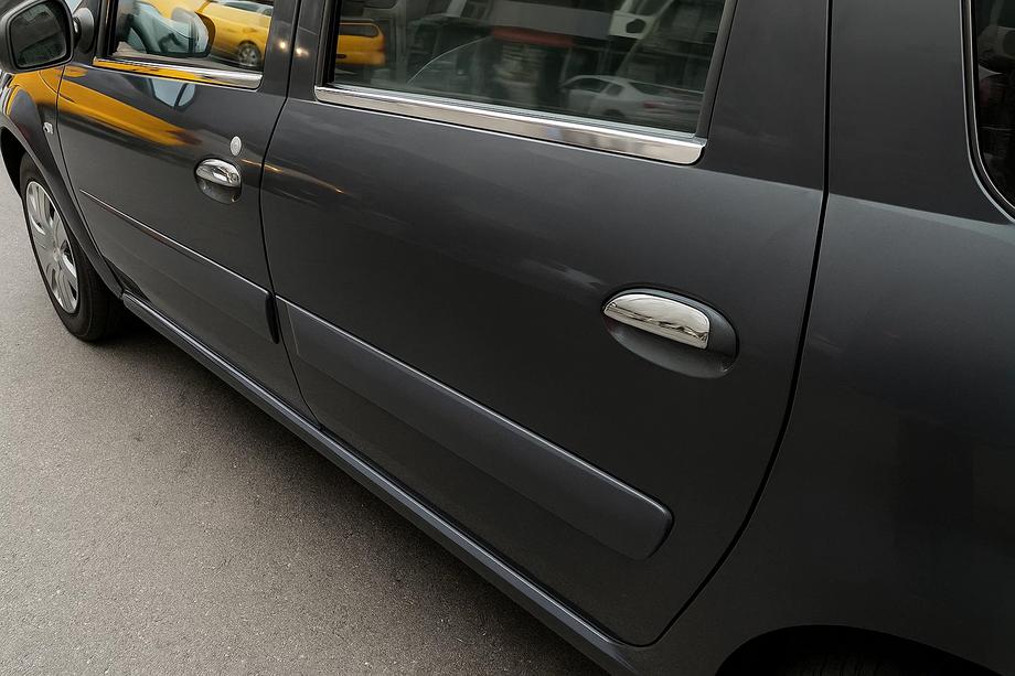 Dacia Logan MCV 2004-2014 Exterior Window Trim Stainless Steel (4 pcs) Photo 5