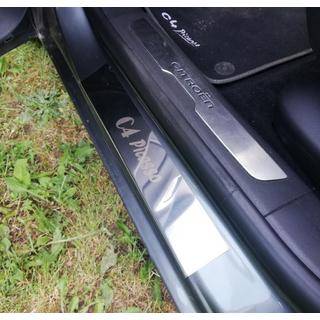 Carmos Door Sill Protectors (4 pcs, Stainless Steel) Citroen C-4 Picasso 2013–2022 photo 3