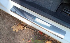 Dacia Logan MCV 2013-2020 Door Sill Protectors Carmos V1 (4 pcs, Stainless Steel) photo 1