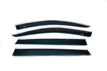 Audi Q7 2015–2026 Window deflectors with chrome trim (4 pcs, HIC) photo 5