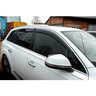 Window deflectors with chrome trim (4 pcs, HIC)