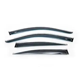 Window Deflectors with Chrome Trim SD (4 pcs, HIC) BMW 5 Series E60/E61 2003-2010 photo 2