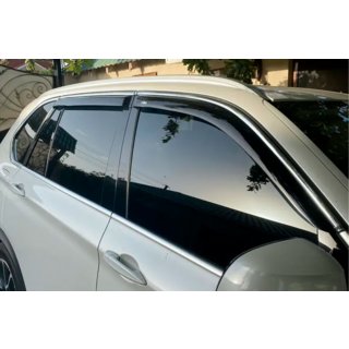 Window deflectors with chrome trim (4 pcs, HIC) BMW X5 F15 2013-2018 photo 1