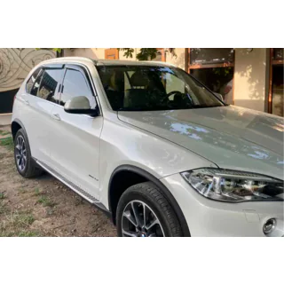 Window deflectors with chrome trim (4 pcs, HIC) BMW X5 F15 2013-2018 photo 3