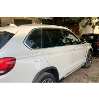 Window deflectors with chrome trim (4 pcs, HIC) BMW X5 F15 2013-2018 photo 2