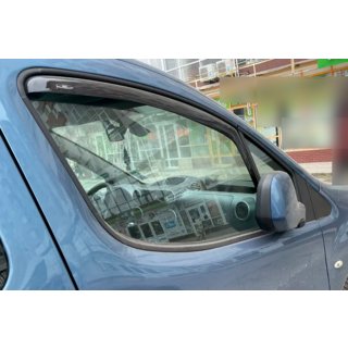 In-channel window deflectors (2 pcs, HIC) Citroen Berlingo 2008-2018 photo 1
