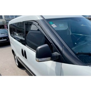In-channel window deflectors (2 pcs, HIC) Fiat Doblo II 2010-2022 photo 1
