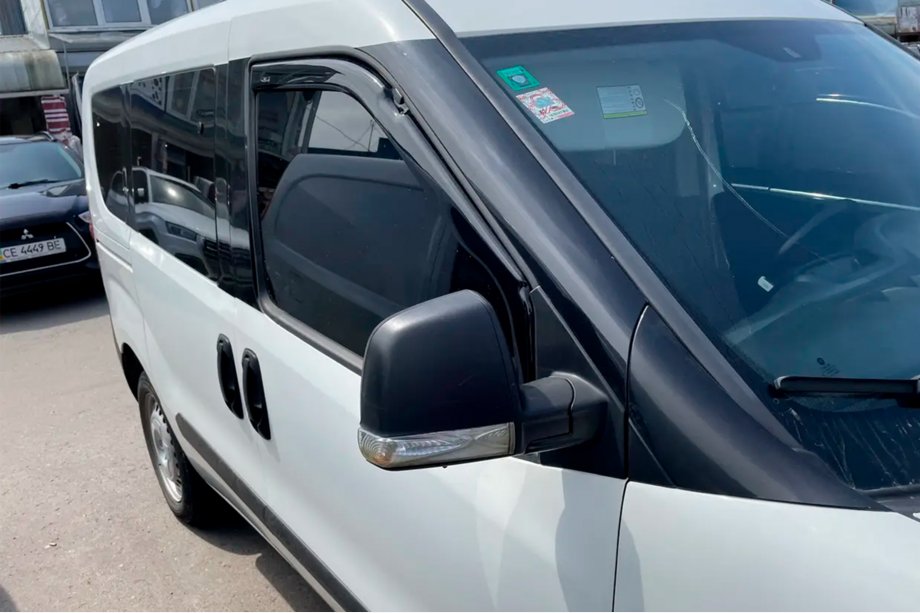 Fiat Doblo II 2010-2022 In-channel window deflectors (2 pcs, HIC) Image