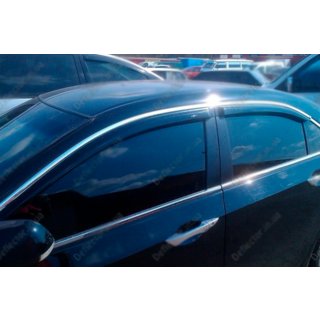 Window Deflectors with Chrome Trim SD (4 pcs, HIC) photo 2