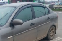 Hyundai Accent 2006-2010 Window Deflectors (4 pcs, HIC) photo 6