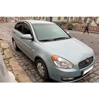 Window Deflectors (4 pcs, HIC) Hyundai Accent 2006-2010 photo 3