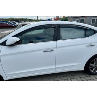 Window Deflectors (4 pcs, HIC) Hyundai Elantra (AD) 2015-2020 photo 1