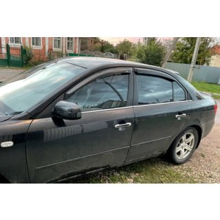 Window Deflectors (4 pcs, HIC) Hyundai Sonata NF 2004-2009 photo 1