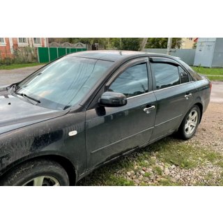 Window Deflectors (4 pcs, HIC) Hyundai Sonata NF 2004-2009 photo 2