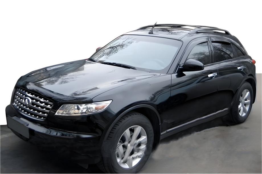 Infiniti FX 2003-2008 Window Deflectors (4 pcs, HIC) Photo 1