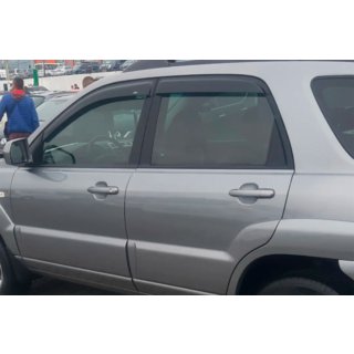 Window Deflectors (4 pcs, HIC) Kia Sportage 2004-2010 photo 2