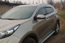 Kia Sportage 2015-2021 Window deflectors with chrome trim (4 pcs, HIC) photo 3