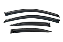 Lexus IS 2005-2013 Window deflectors with chrome trim (4 pcs, HIC) photo 1