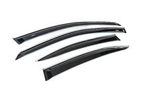 Lexus IS 2005-2013 Window deflectors with chrome trim (4 pcs, HIC) photo 3