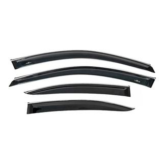 Window deflectors with chrome trim (4 pcs, HIC) photo 1