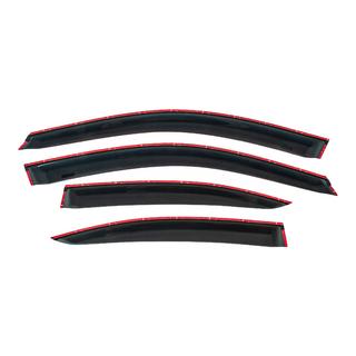 Window deflectors with chrome trim (4 pcs, HIC) photo 4