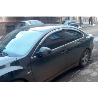 Window Deflectors with Chrome Trim SD (4 pcs, HIC) photo 1