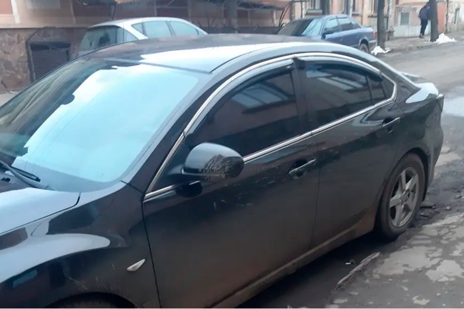 Mazda 6 2008-2012 Window Deflectors with Chrome Trim SD (4 pcs, HIC) Image