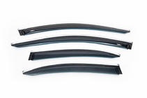 Mercedes C-class W205 2014-2021 Window Deflectors with Chrome Trim SD (4 pcs, HIC) photo 2