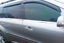 Mercedes GL class X164 2006-2012 Window Deflectors (4 pcs, HIC) photo 2