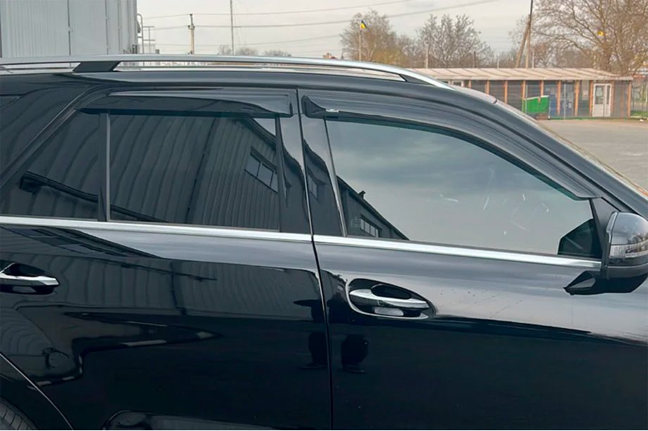 Mercedes GLE/ML class W166 2011-2018 Window Deflectors (4 pcs, HIC) Photo 3