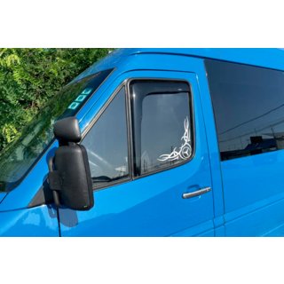 In-channel window deflectors (2 pcs, HIC) Mercedes Sprinter W901/902/903/904/905 1995–2006 photo 1