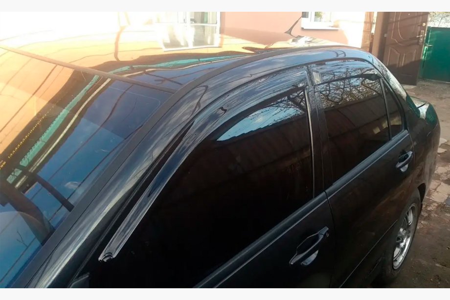 Mitsubishi Lancer 9 2004-2008 Window Deflectors SD (4 pcs, HIC) Image
