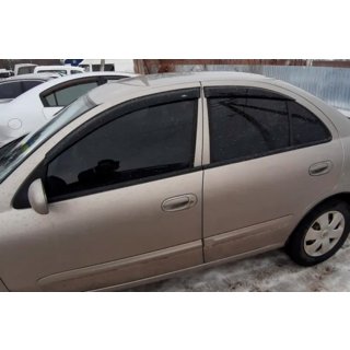 Window Deflectors SD (4 pcs, HIC) Nissan Almera N16 2000-2006 photo 1