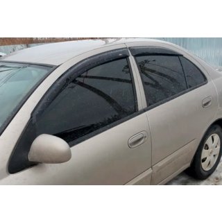 Window Deflectors SD (4 pcs, HIC) Nissan Almera N16 2000-2006 photo 2