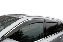 Nissan Juke 2010-2019 Window deflectors with chrome trim (4 pcs, HIC) photo 1
