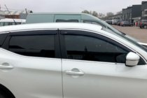 Nissan Qashqai 2014-2021 Window deflectors with chrome trim (4 pcs, HIC) photo 7
