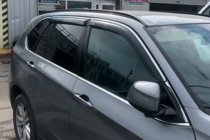 Nissan Qashqai 2014-2021 Window deflectors with chrome trim (4 pcs, HIC) photo 9